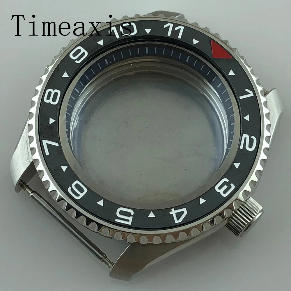 

Корпус из нержавеющей стали Timeaxis 42 мм, сапфировое стекло, черное декоративное кольцо, подходит для деталей часов с механизмом NH35/NH36