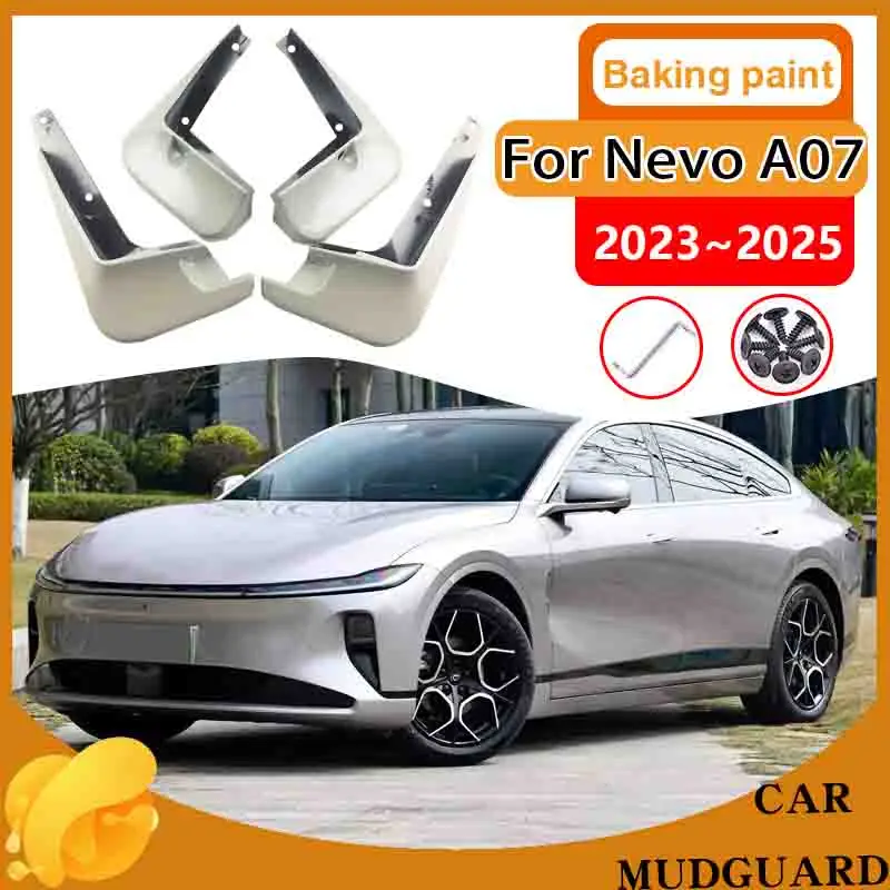 Car Rear Fender for Changan Nevo A07 2023 2024 2025 OX Mud Flaps Splash Guards Wheel Mudguards Baking Paint Mudflap Accessories