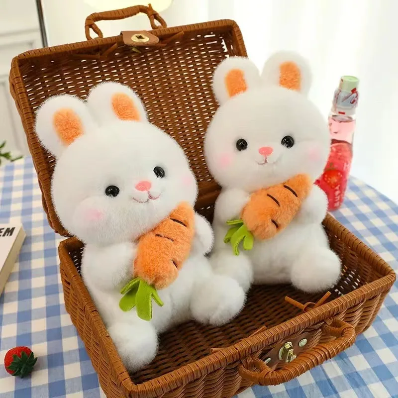 

Kawaii Carrot Rabbit Plush Toys Adorable Bunny Dolls Stuffed Pillow Soft Animal Cushion Girls Kids Birthday Christmas Gifts
