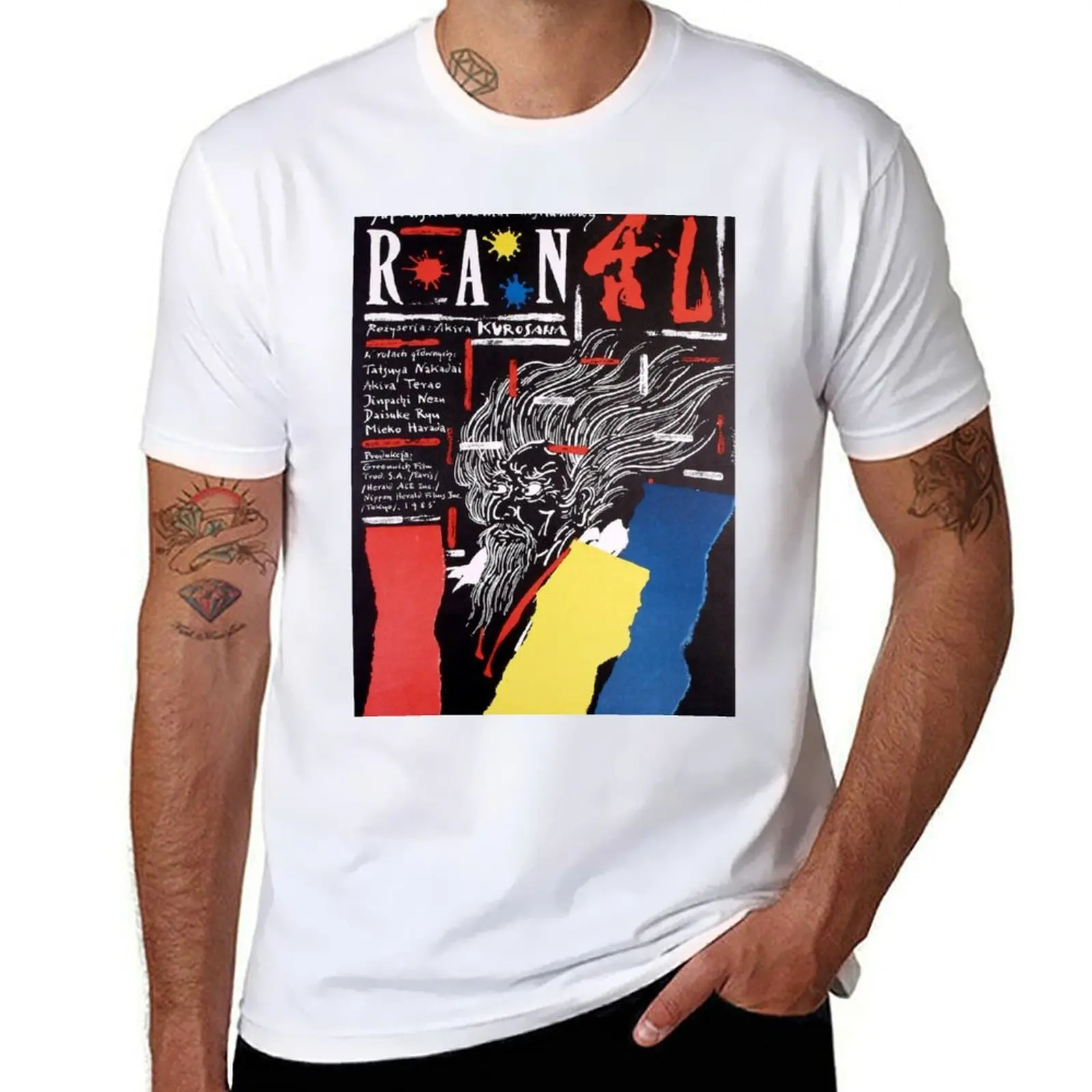 

Ran by Akira Kurosawa T-Shirt man tshirt t shirts for man pack cotton T-Shirt