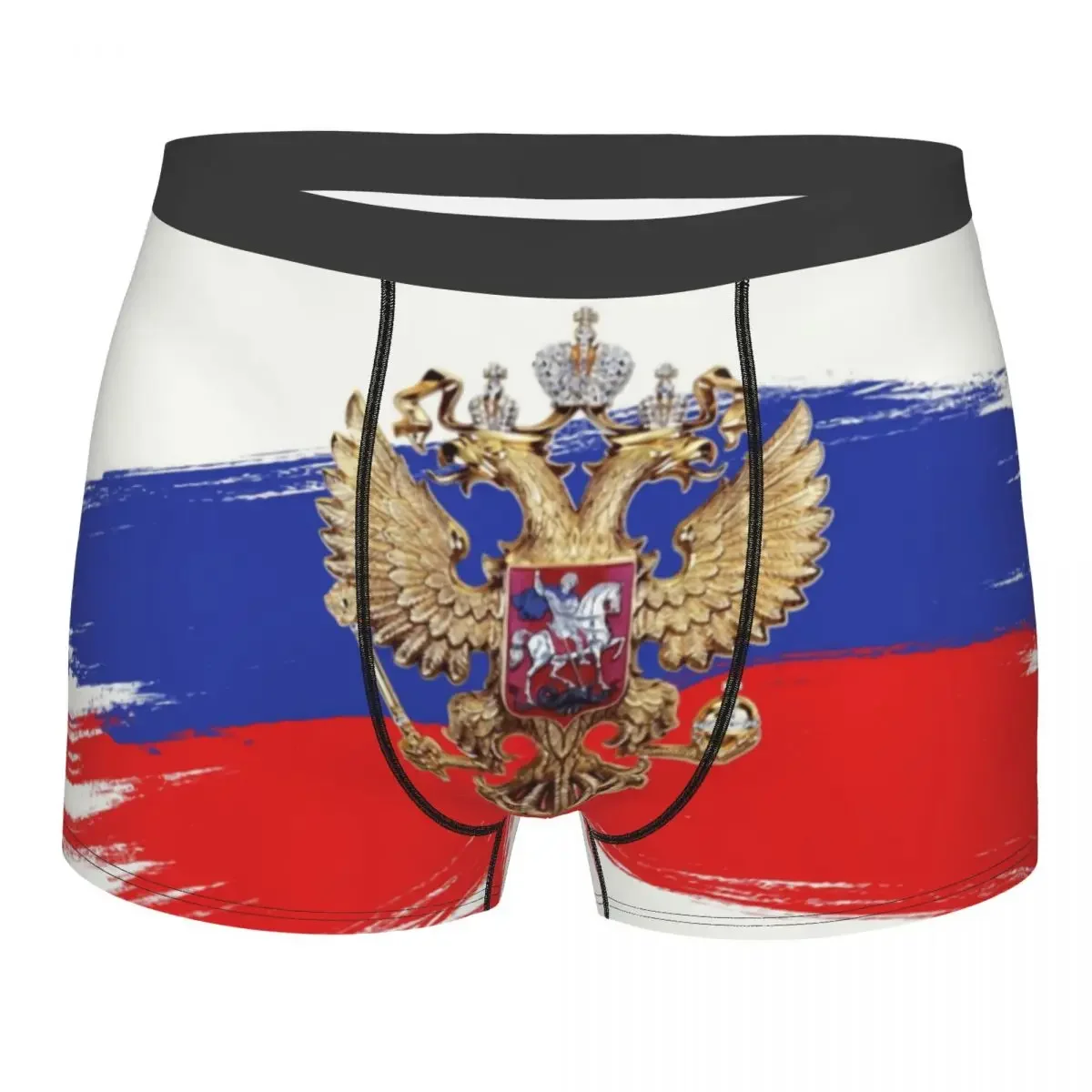 Russian Coat Of Arms Underwear Male Sexy Print CCCP USSR Communism Flag Boxer Shorts Panties Briefs Breathbale Underpants