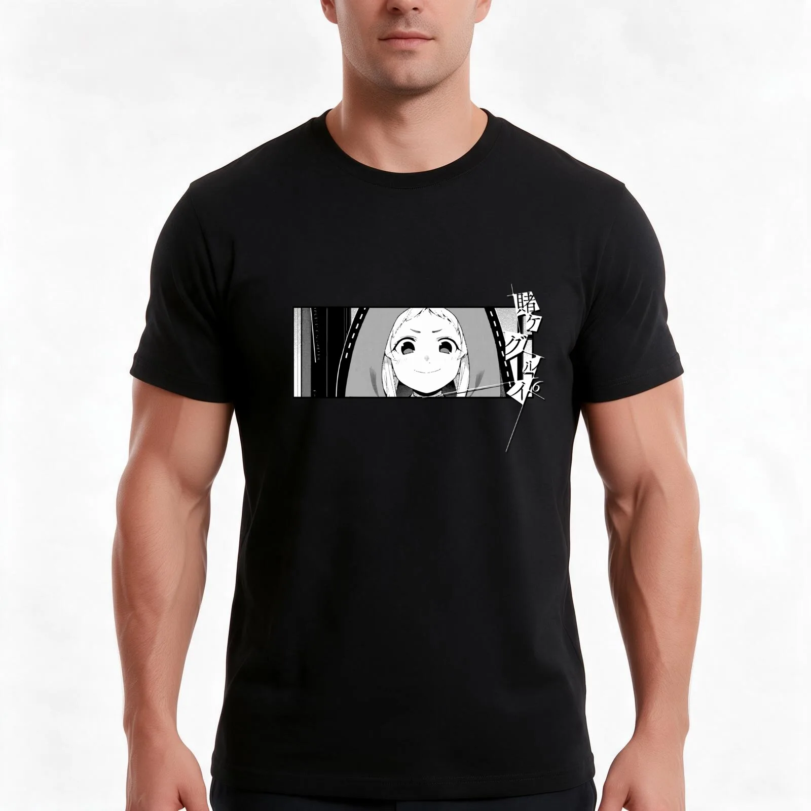 Kakegurui - Runa Yomozuki T-Shirt, Summer Casual Cotton Tee, Oversized Streetwear Tops, Vintage Graphic Print, Unisex Men Women