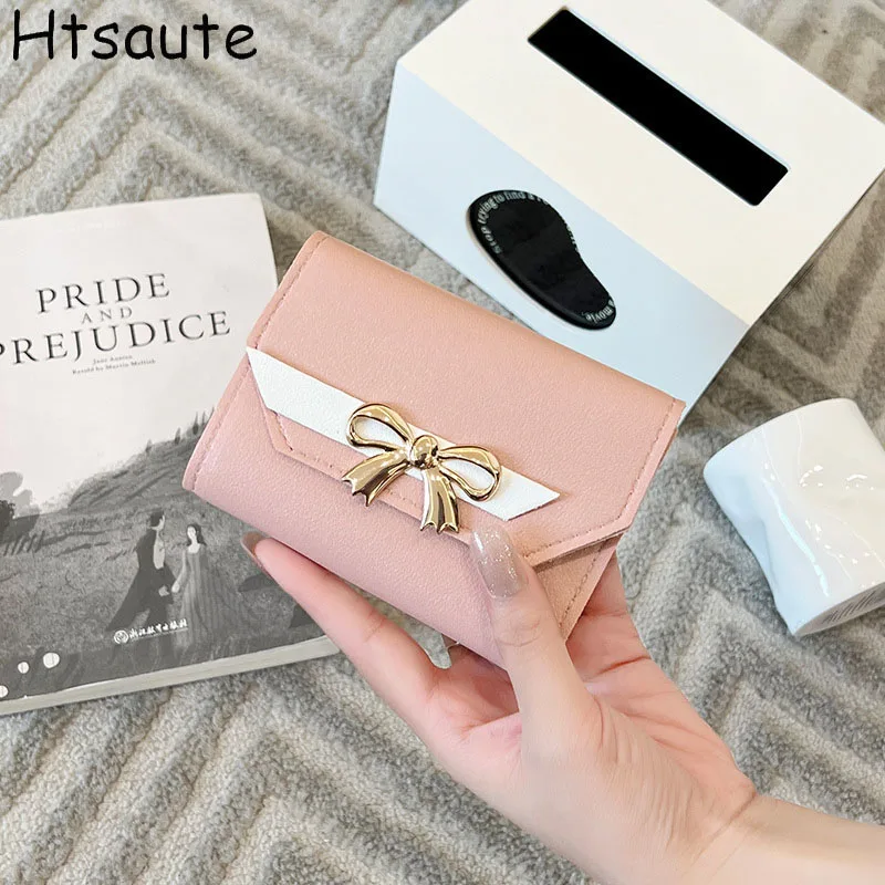 

Women Zipper Short Style Purse Cute Butterfly Wallet Fashion Large Capacity Multi CaroSlot Coin Purse With Zipper cartera hombre