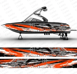 Honeycomb abstract graphic Boat Stickers Vinyl Boat Wrap for Pontoonman Console Deck Boat Fishing Platform Decal Sticker