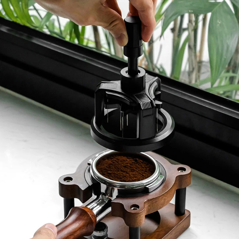 Barista Tools Rotary Magnetic Dispersing Coffee Needle Distributor Rotating Powder-Spreading Coffee Needle Distribution Tool