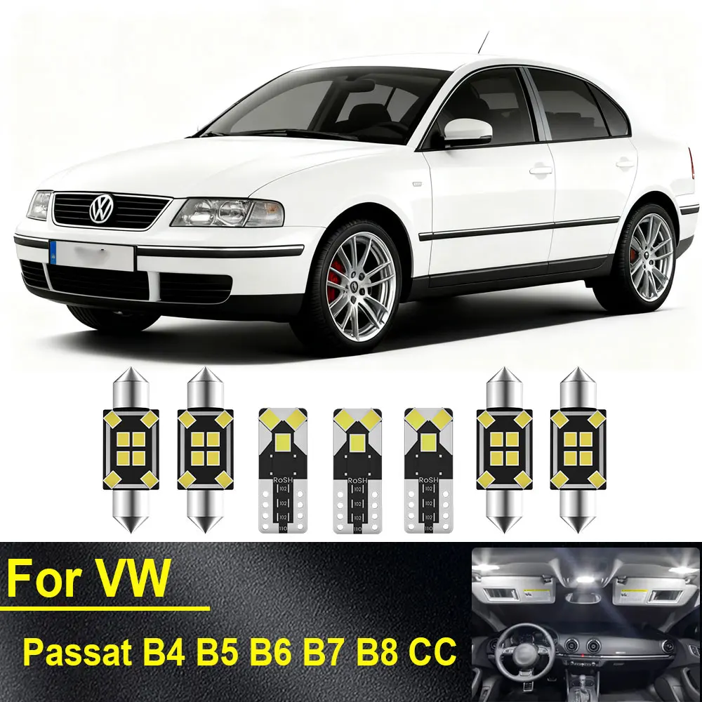 

ABRIGHT Canbus For Volkswagen VW Passat B4 B5 B6 B7 B8 CC Variant 1998 1999-2006 2007-2016 2017 Accessories Interior Lights LED