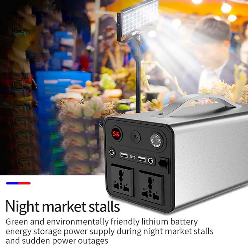 GK180 centrale elettrica portatile 45000mAh Power Bank 180Wh campeggio generatore solare AC 220V per caccia in campeggio all'aperto