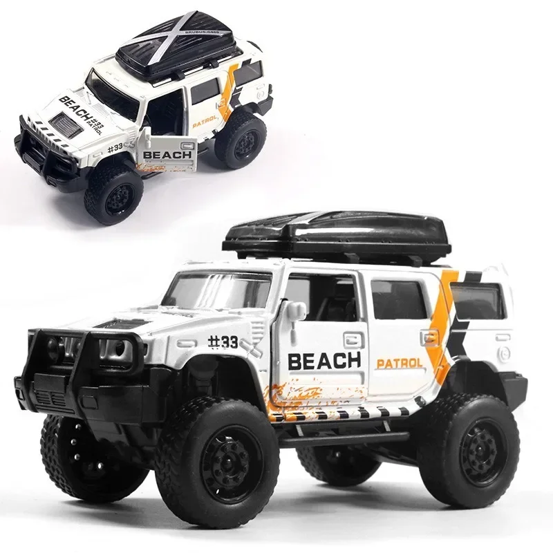 1:43 Alloy Car Model Diecast Metal Toy Off-road Vehicles Car Model Simulation Pull Back Car Toys Boy Gifts Random Style