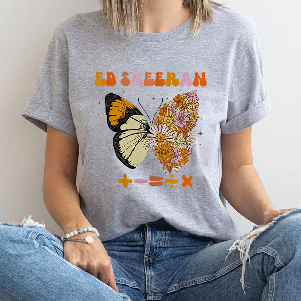 Ed Sheeran Butterfly Tshirt Aesthetic Butterfly Shirt Country Music T Shirt Music Concert Shirts Unisex Short Sleeves Tops