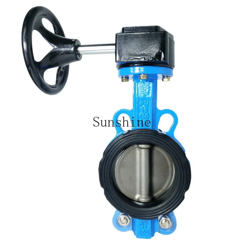 

Valve Pin-on desulfurization butterfly valve D371J-16Q manual rubber-lined butterfly valve