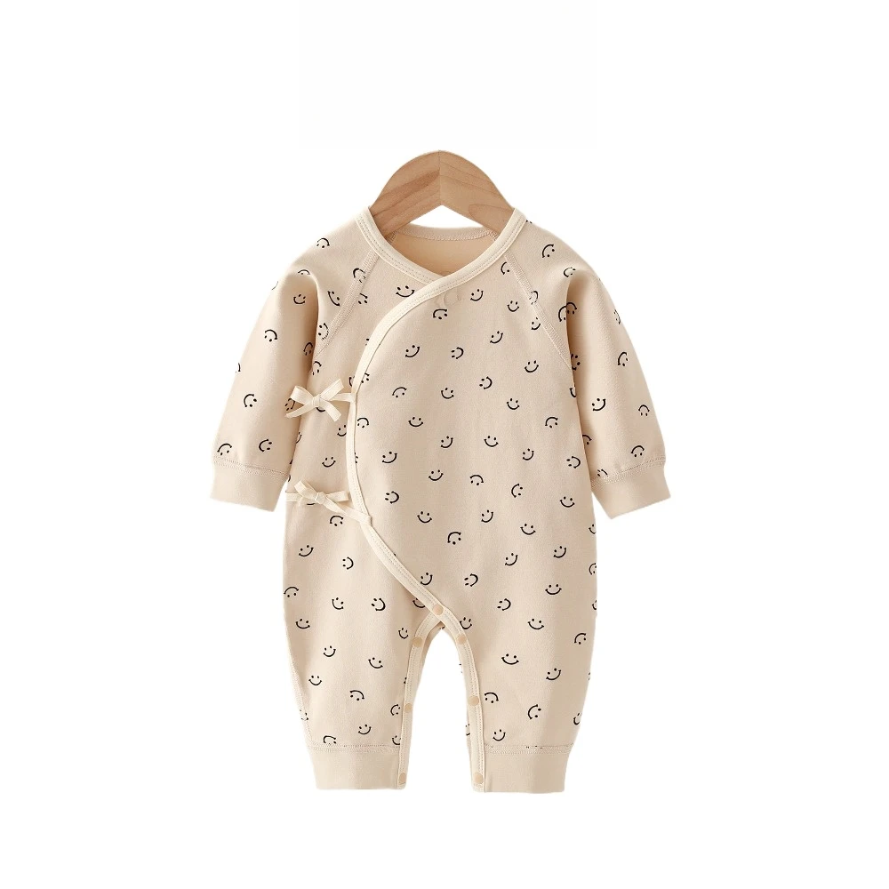 新生児用ベビー服卸売-春-秋用コットンベビーロンパース-パジャマ-女の子-男の子-乳児用ホームウェア-ベビー服