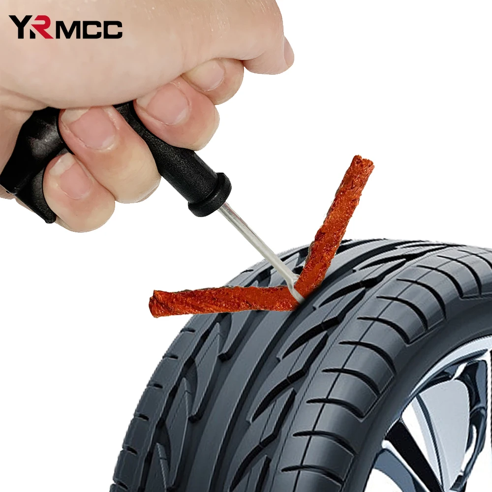 20pcs Car Tire Repair Tools Rubbers Strips Tyre Glue Kit Universal Wheel Repairing Inner Tube Puncture Rubber Glue Repair Tools