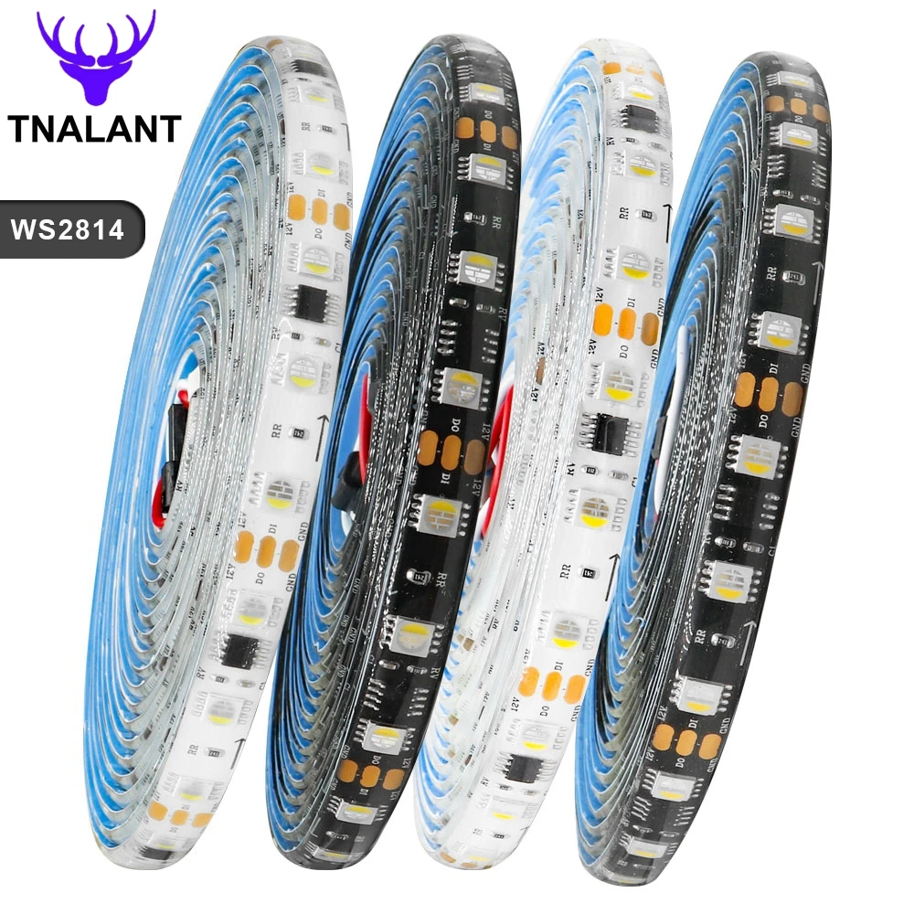 WS2814 4 w 1 adresowalny pasek Led podobny SK6812/WS2811 RGBW/RGBNW/RGBWW 60 pikseli/Leds/m 5050 światło LED IP30 65 67 DC12V/24V