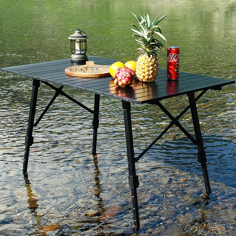 Versatile Campers' Choice: Extendable, Lightweight, and Tactical Camping Table Ideal for Camping, BBQ, and Outdoor Adventures