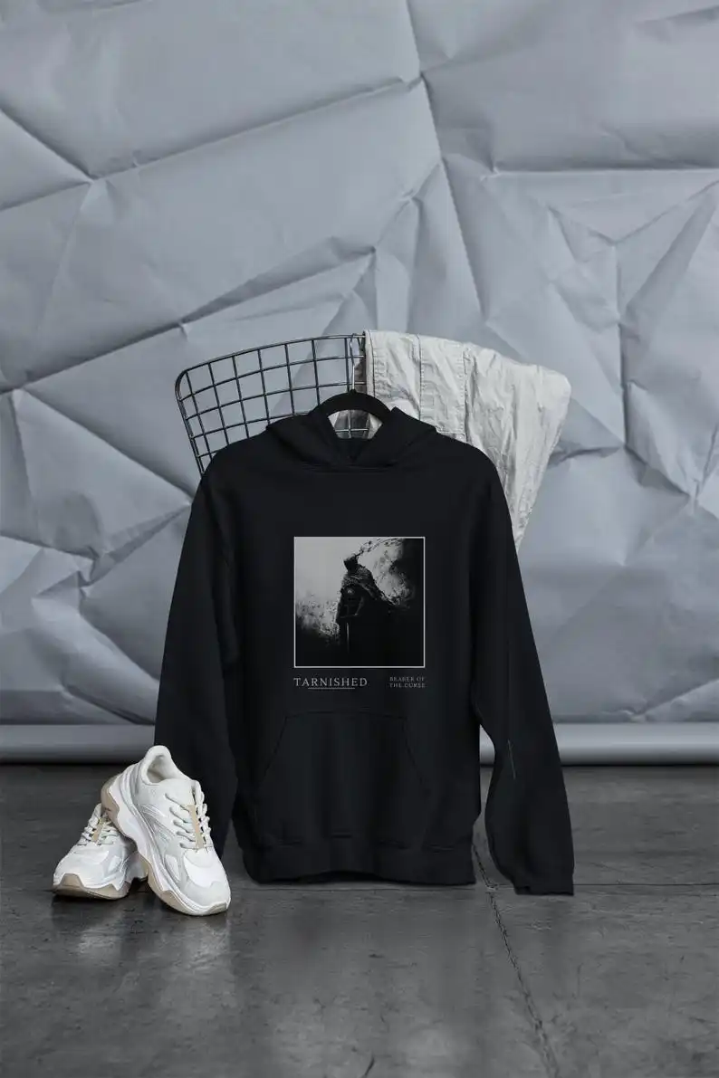 Dark Souls Knight Hoodie, Artistic Black Fantasy