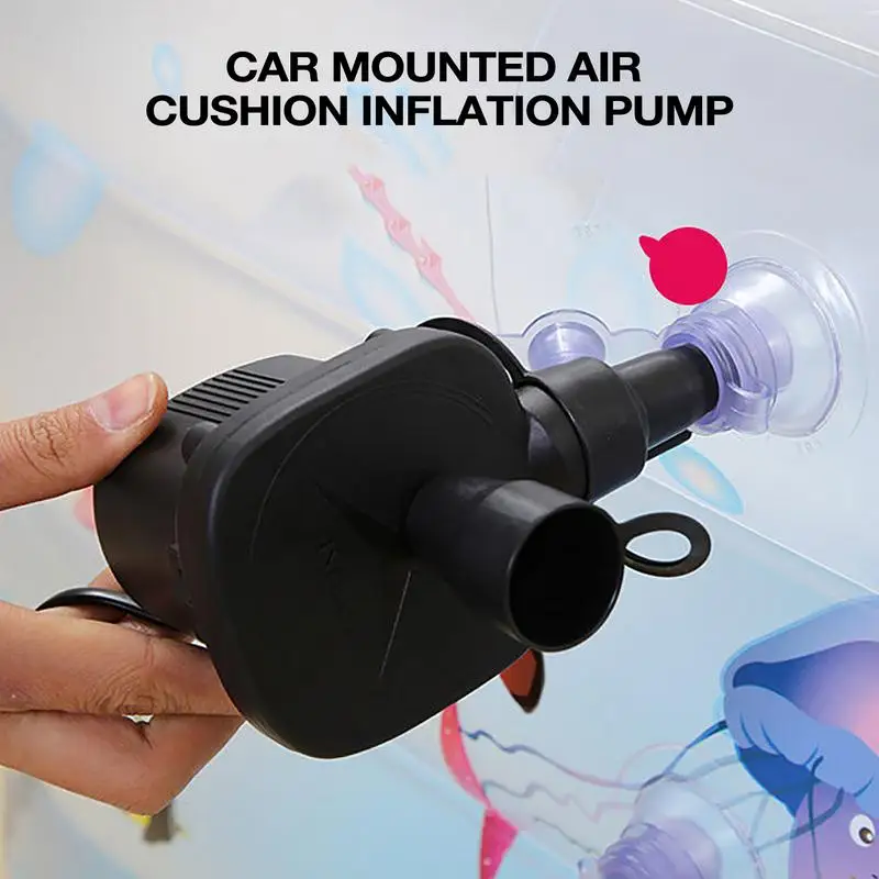 Air Mattress Pump Quick-Fill Portable Air Pump With 3 Nozzles Inflator Deflator Inflator Pump For Couch Air Mattress Bed