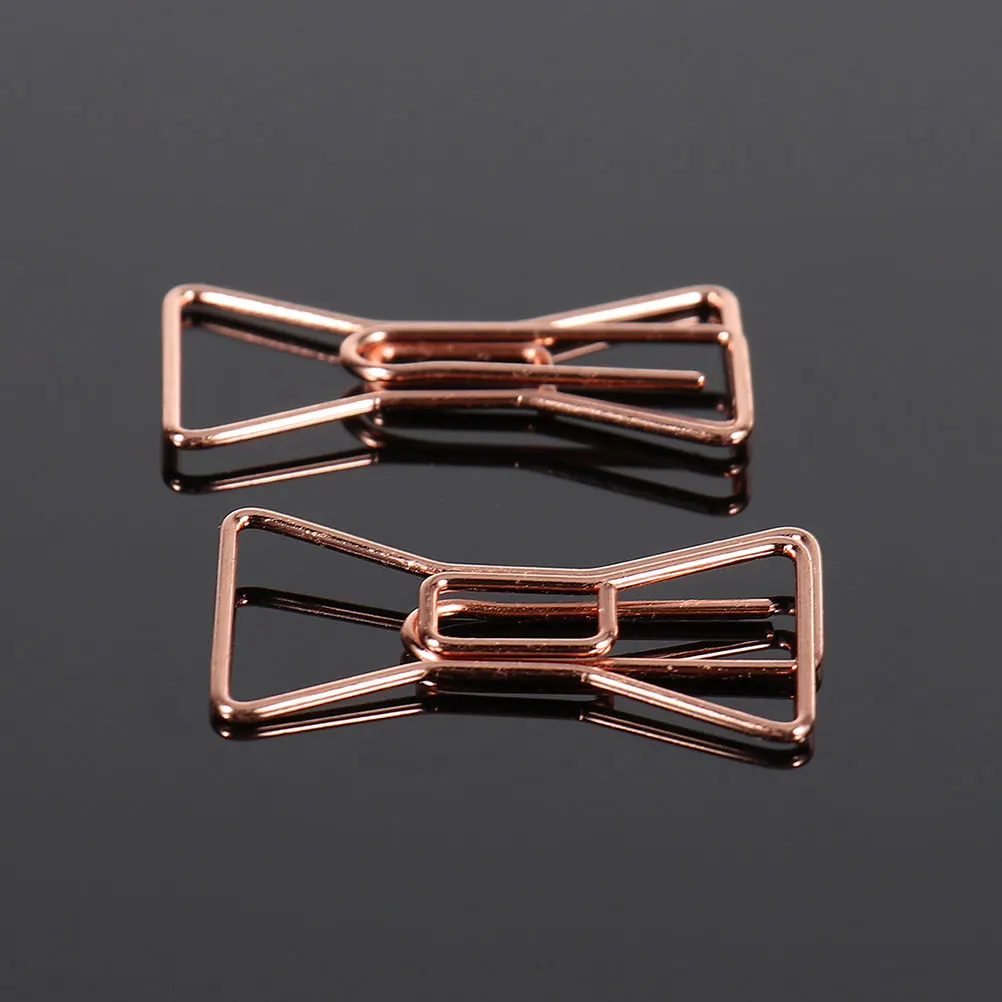 

20pcs Bookmark Metal Office Binder Metal Office Clips Heavy Duty Cute Bow Tie Bow-Tie Paper Clips Study Use
