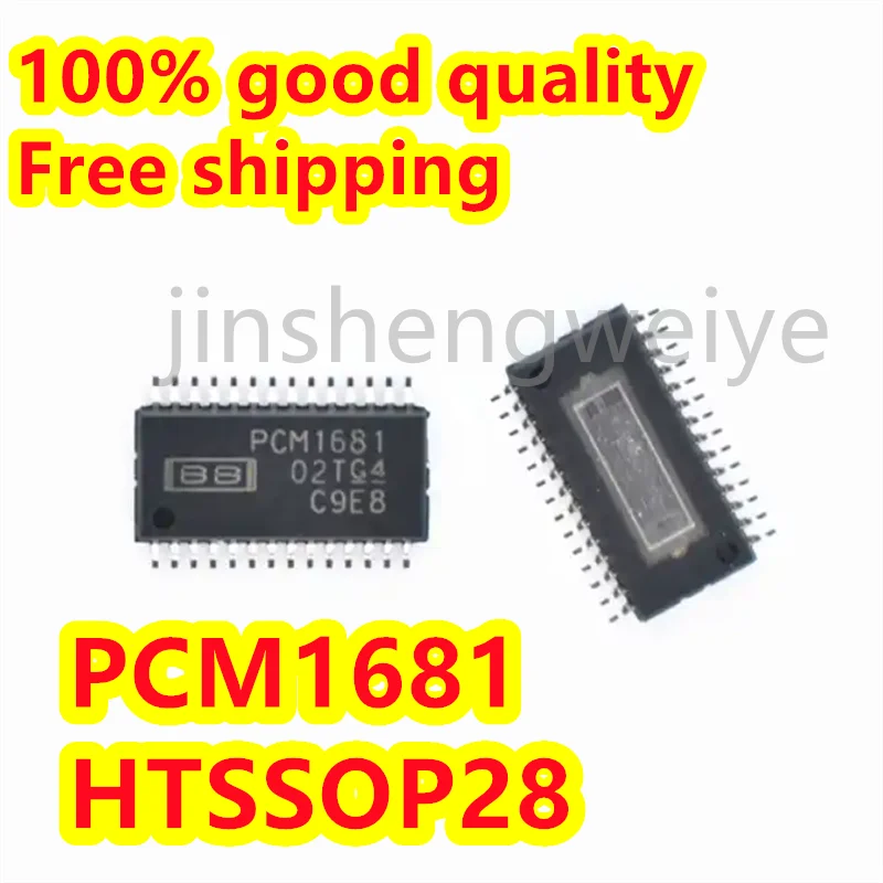 PCM1681PWPR Silkscreen PCM1681 HTSSOP-28 Digital to Analog Converter Chip DAC Brand New Good Quality 1~30PCS Free Shipping