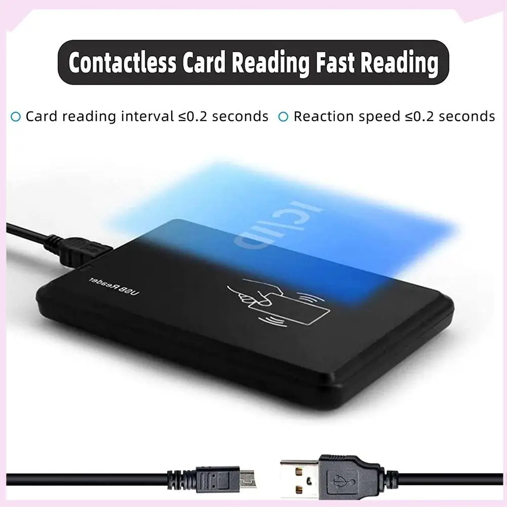 

B24B USB RFID Reader ID Card Reader Contactless Card Reader For EM4100