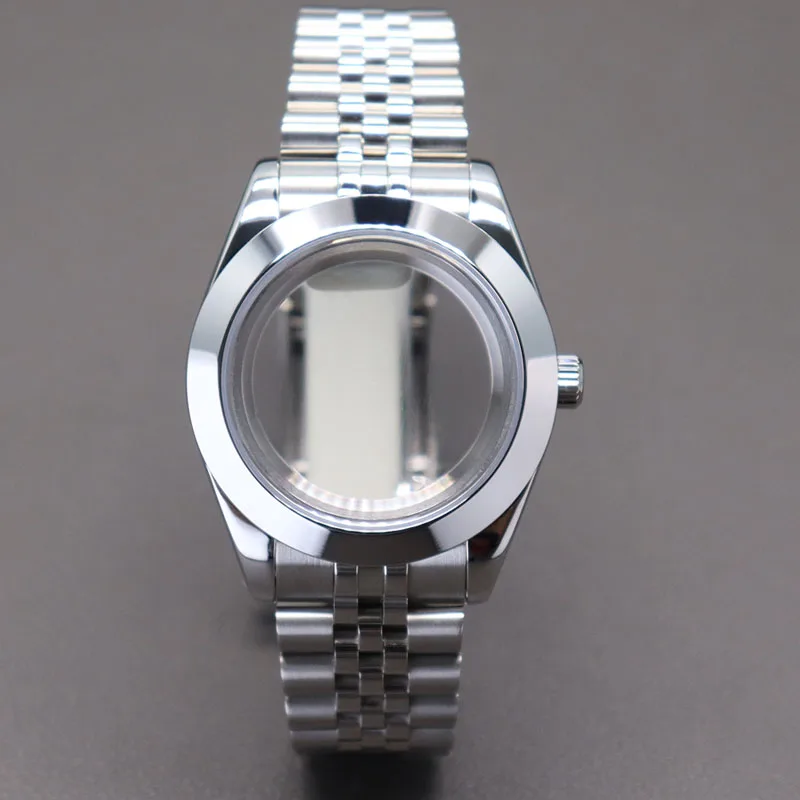 

36mm/39mm Luxury Watch Cases Sapphire Glass For NH35 NH36 NH34 NH38 Miyota 8215 Movement 28.5mm Dial Jubilee Watchbands Air King