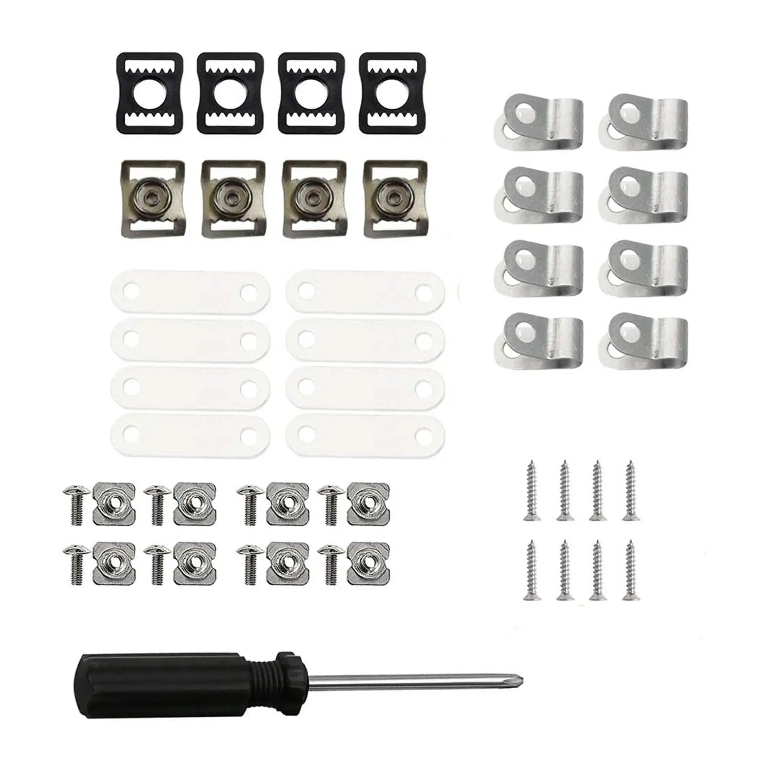 49Pcs Football Helmet Repair Kit, Repair Rubber Gaskets Tool Screw Nuts