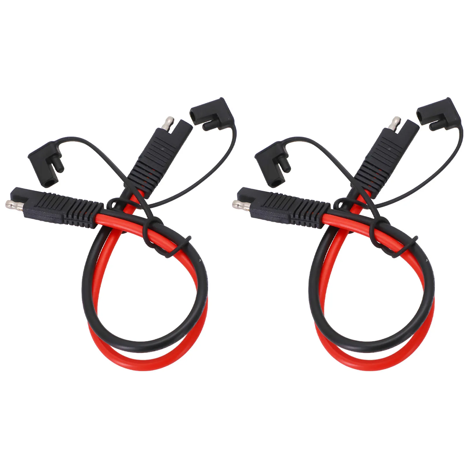 10AWG SAE to SAE Extension Cable with Waterproof Dust Cap for Motorcycles and RVs Quick Disconnect Wire Harness 2pcs