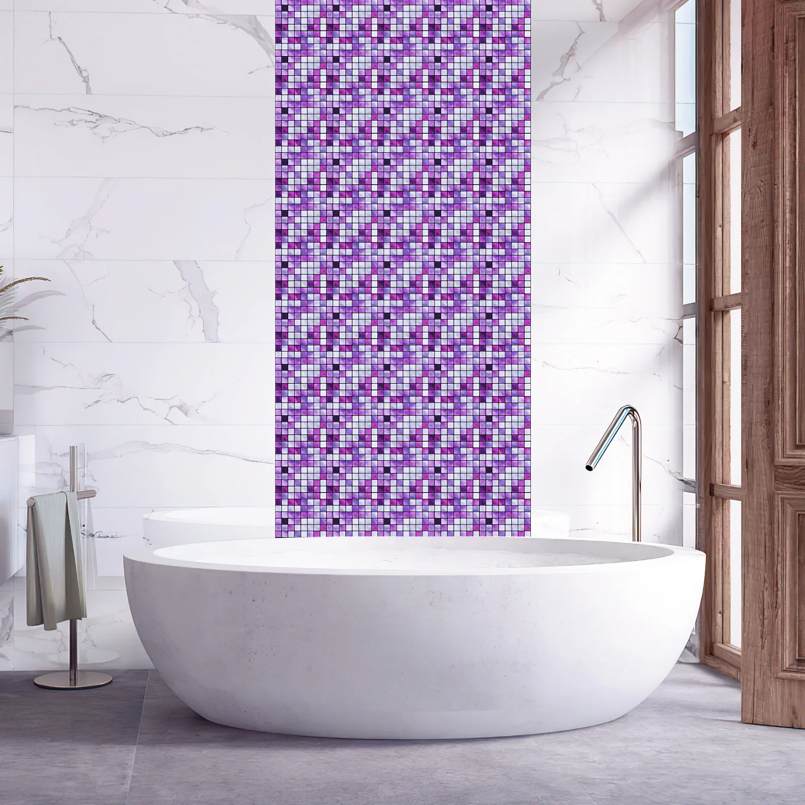 

10pcs Tile Stickers Waterproof Pvc Mosaic Design For Wall Floor Window Bathroom Kitchen Home Decor Adhesive Sticker