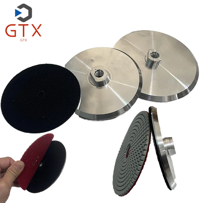 5-inch 6-inch 7-inch' back Pad for Diamond Polishing Pads Aluminum Based Backer Backing Holder125mm 150/180 Polishing pad base