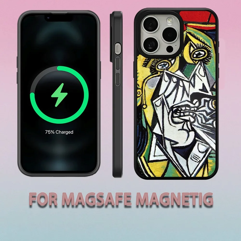 Painter Art Pablo Ruiz Picasso  Phone Case For iPhone 15 14 13 12 11 Pro Max Plus Magsafe Magnetic Wireless Charging Cover