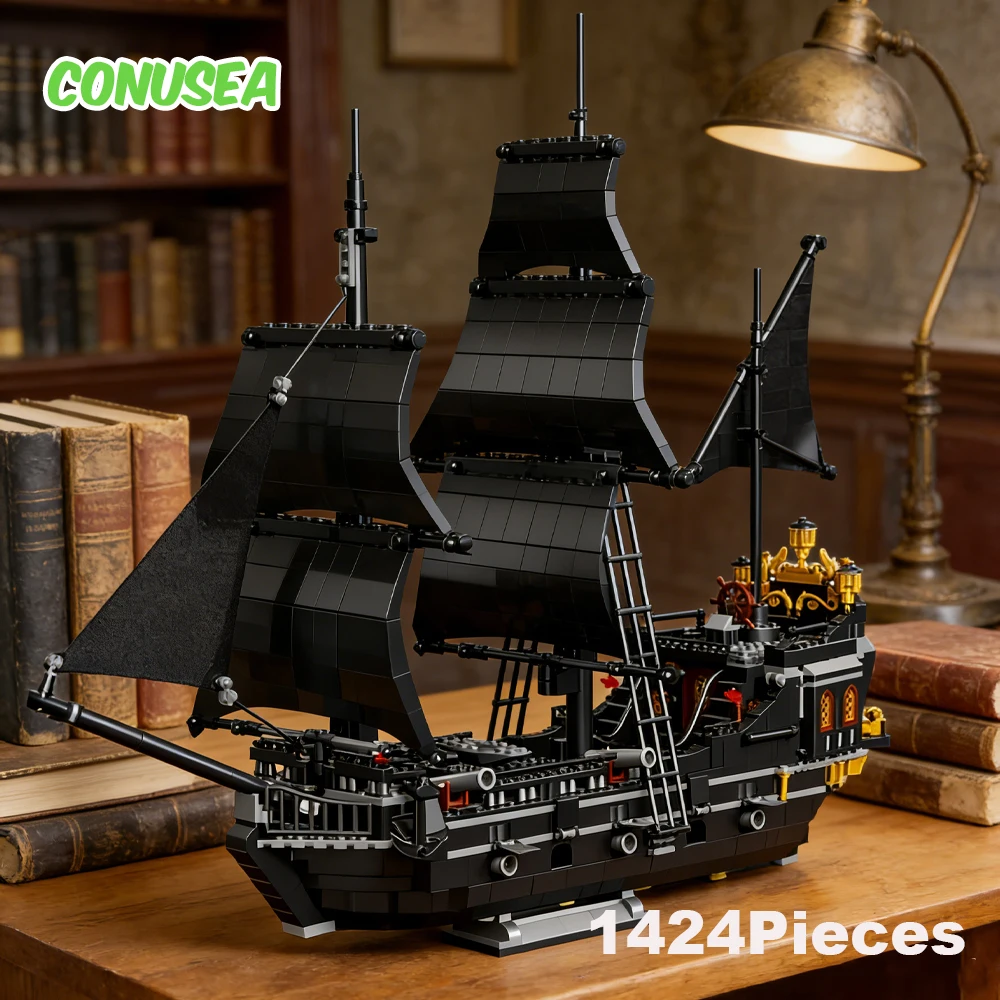 

1424Pieces Building Block boat Ship Children's Puzzle Brick Assembly Toy Blocks Room Decoration Birthday Gifts for Boys Kids