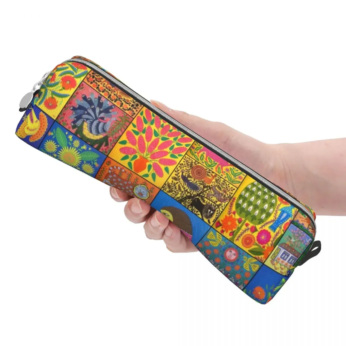 Maria Pryimachenko  Folk Pencil Case Fashion Ukrainian Pen Bag Girls Boys Large Storage School Supplies Gifts Pencilcases