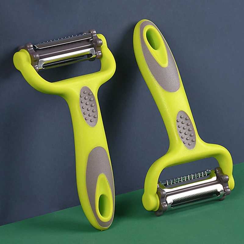 Pelador rotativo 3 en 1, ralladores de repollo para frutas y verduras, rebanador de patatas y zanahorias para ensalada, rallador multifunción de cocina, pelador de juliana