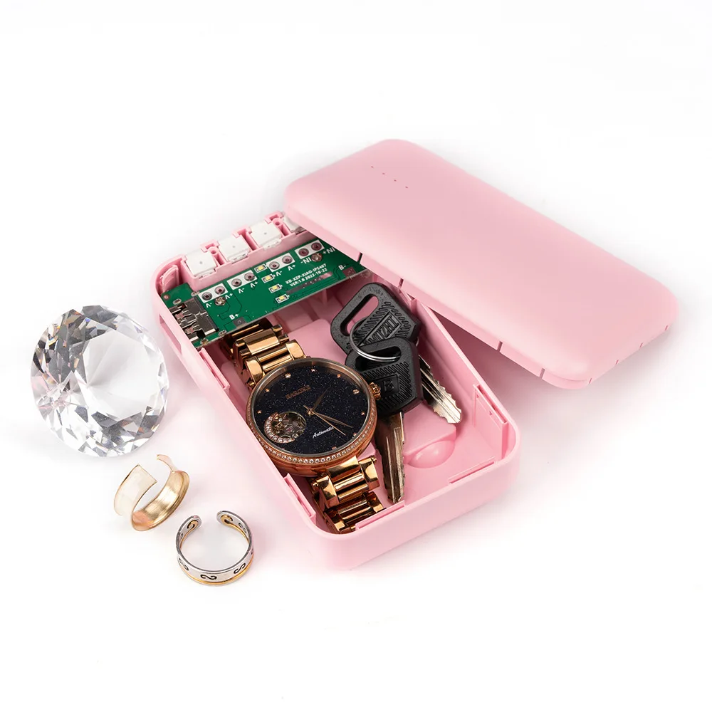 الإبداعية متعة وهمية شحن الكنز مع كابل صندوق منظم الطاقة المحمول إخفاء الطب التبتية صندوق تخزين المال الخاص الهدايا #4