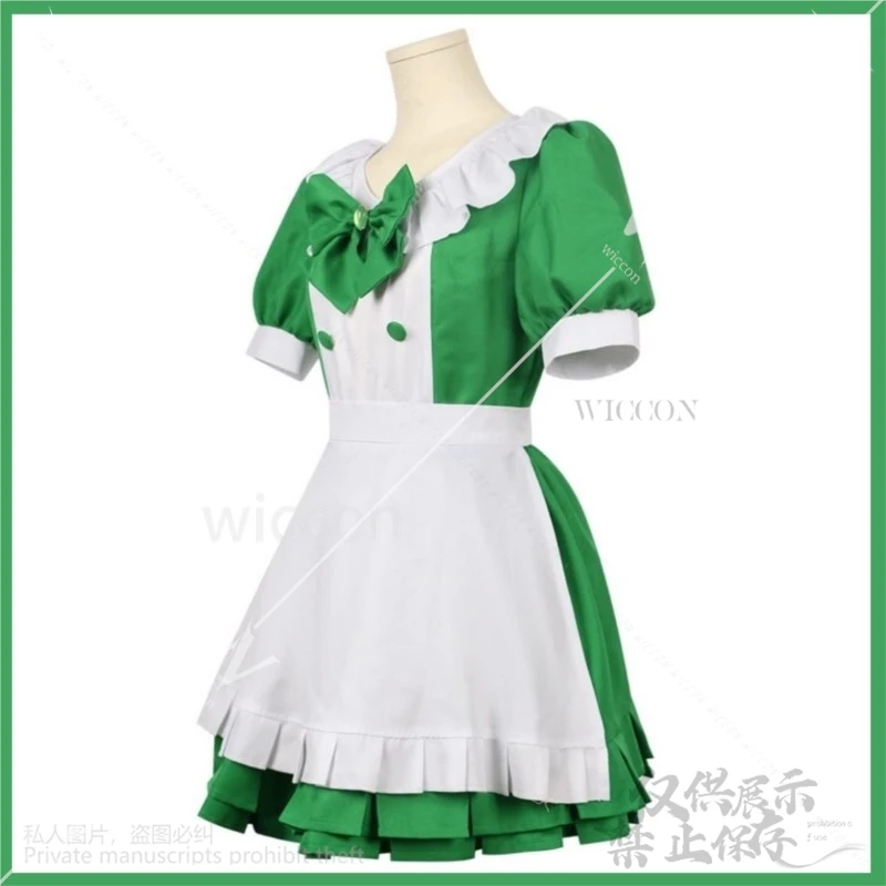 Anime emocionante sobre meninas mágicas cosplay araga kiwi traje personalizado peruca vestido de empregada lolita mulher sexy bonito terno halloween cos