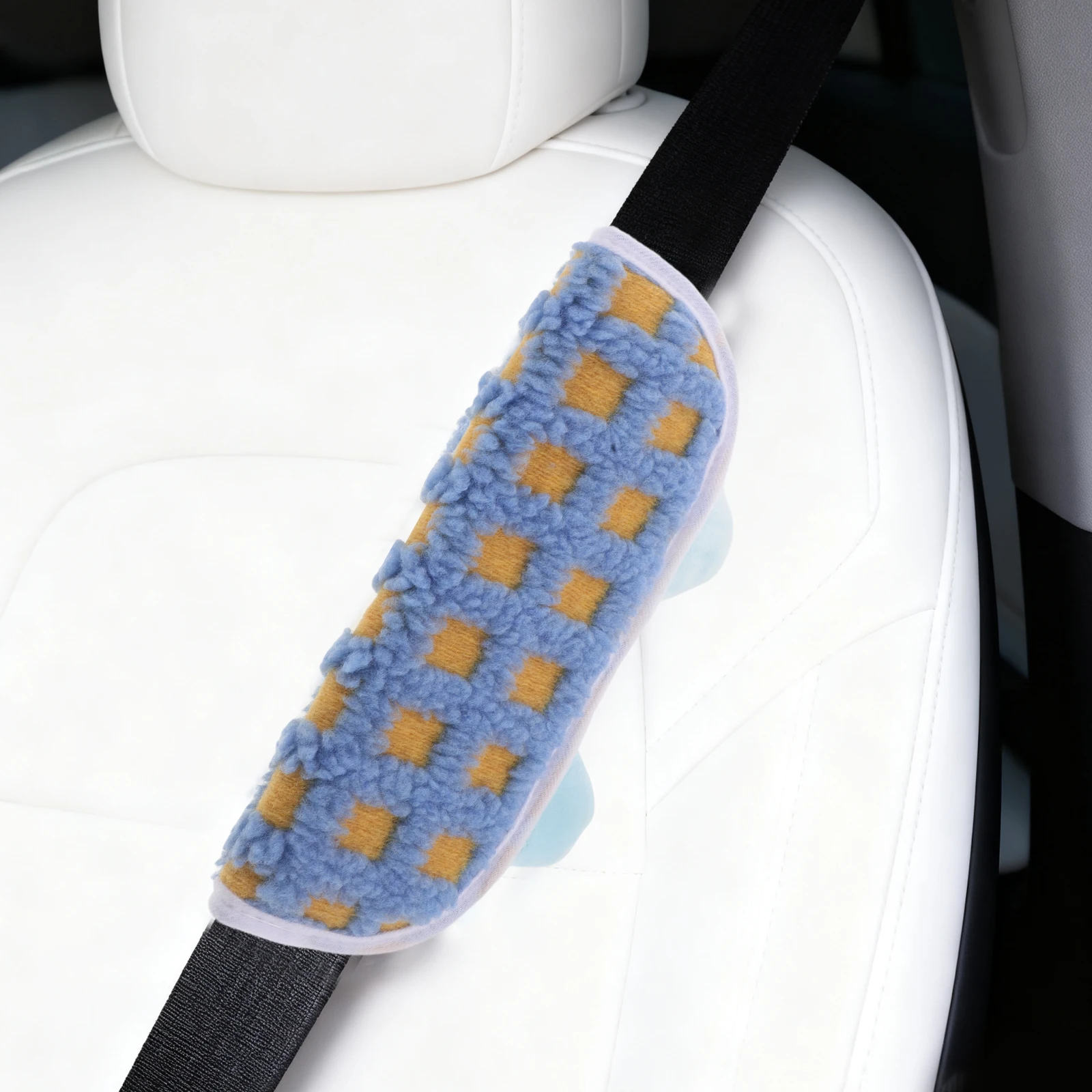 

Cover Soft Safety Belt Shoulder Pad For Neck Protection Universal Auto Belt Protector Cushion Blue