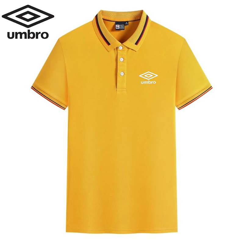 Ricamo Umbro New Summer Polo Shirt uomo Hot High Quality uomo manica corta Top Business Casual Polo per uomo