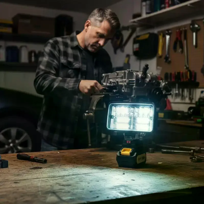 For Makita 18V Li-ion Battery, portable LED work light, 3/4 inch flashlight, emergency flood lamp for camping and outdoor use.