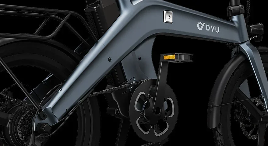 DYU T1 Elektrofahrrad 250W Bürstenloser Motor 36V 10AH Lithium-Akku Magnesiumlegierung-Rahmen Erwachsenen-Klapp-E-Bike mit 20-Zoll-Reifen – Detail 6