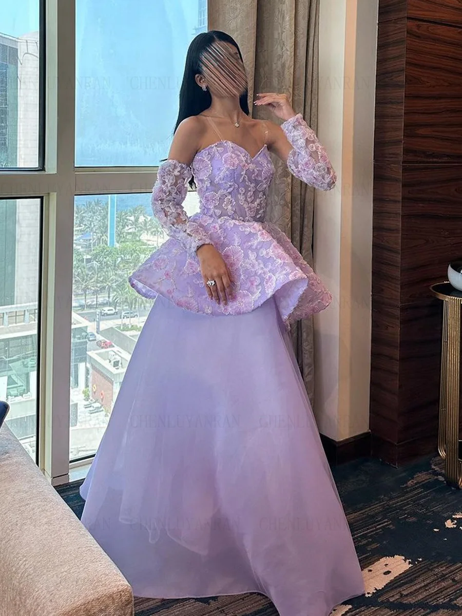 Lavender Sequin Lace Formal Occasion Dresses 2023 Sweetheart Tiered Luxury Ball Gowns Lace Up Evening Party Gowns فساتين الحفلات