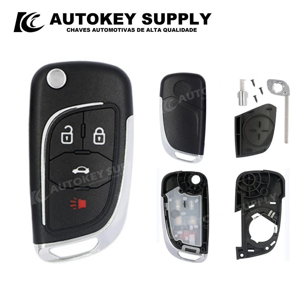 

Model Folding Key Shell 4 Buttons AutokeySupply AKBKF125