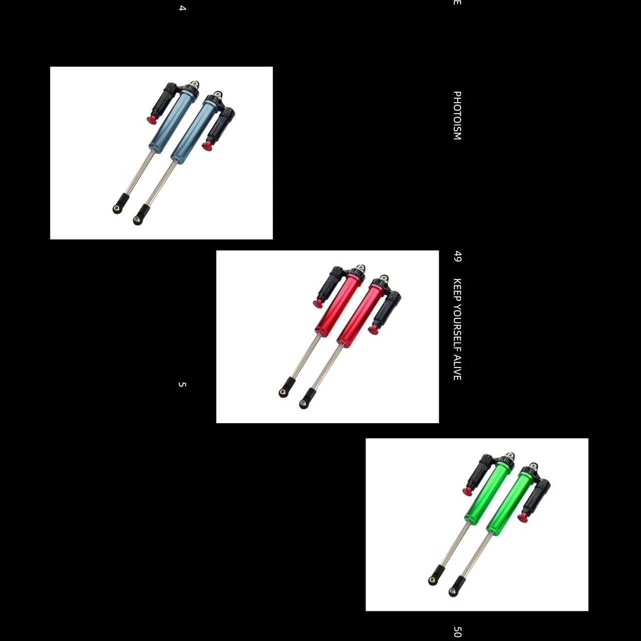 

Aluminum Front L-Shape Piggy Back Internal Damper For TRAXXAS 1/7 Unlimited Desert Racer 8461、8461X、8461R