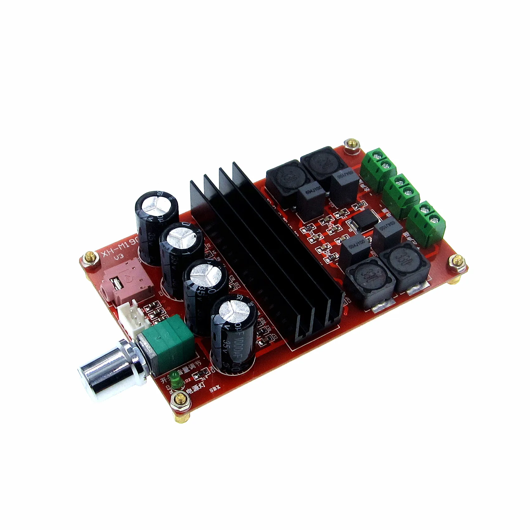 New XH-M190 Tube Digital Audio Board TDA3116D2 Power Audio Amp 2.0 Class D Stereo HIFI amplifier DC12-24V 2*100W