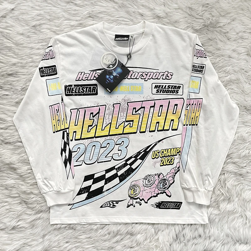 Pure Cotton Long Sleeve T-Shirt for Men And Women Brain Racer Sve round Neck Short Sleeve Youth Fashion Standard Fit
