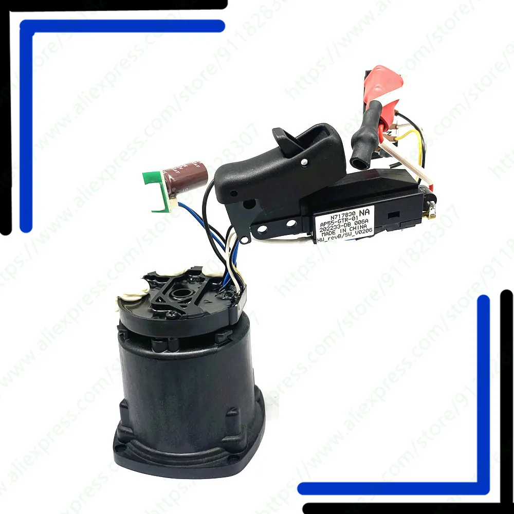 Module & Stator Assy Switch and Motor FOR DEWALT DCG418 DCG418