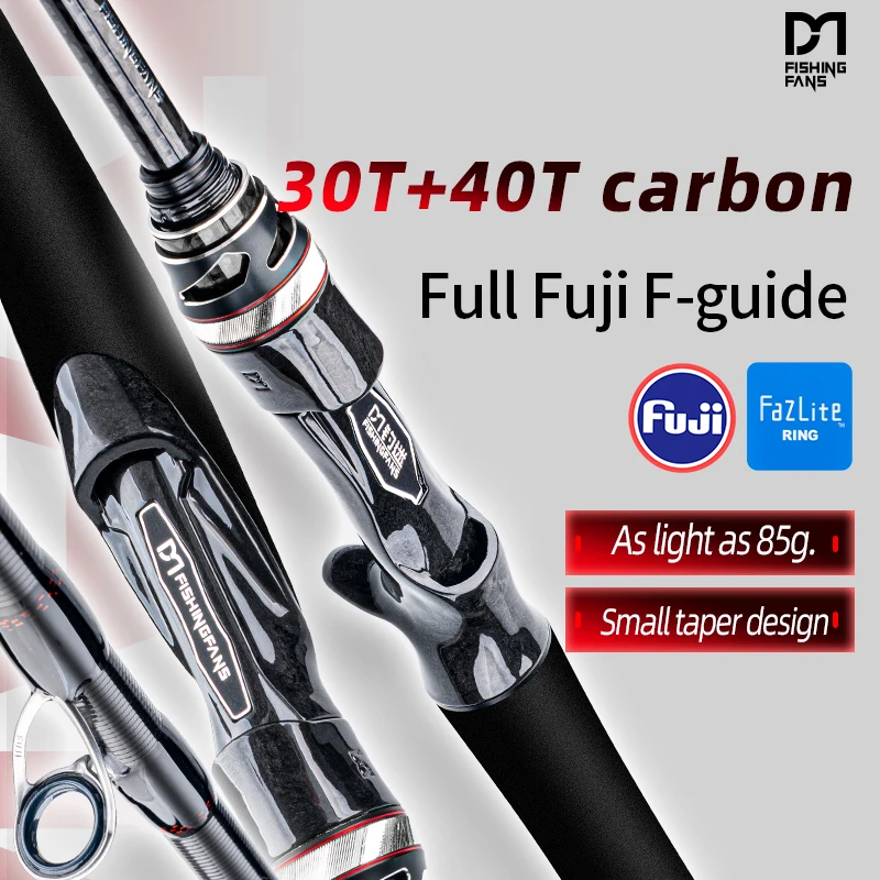 FISHINGFANS Fazlite T1100S caña carbono súper ligera lubina carpa - imagen 3