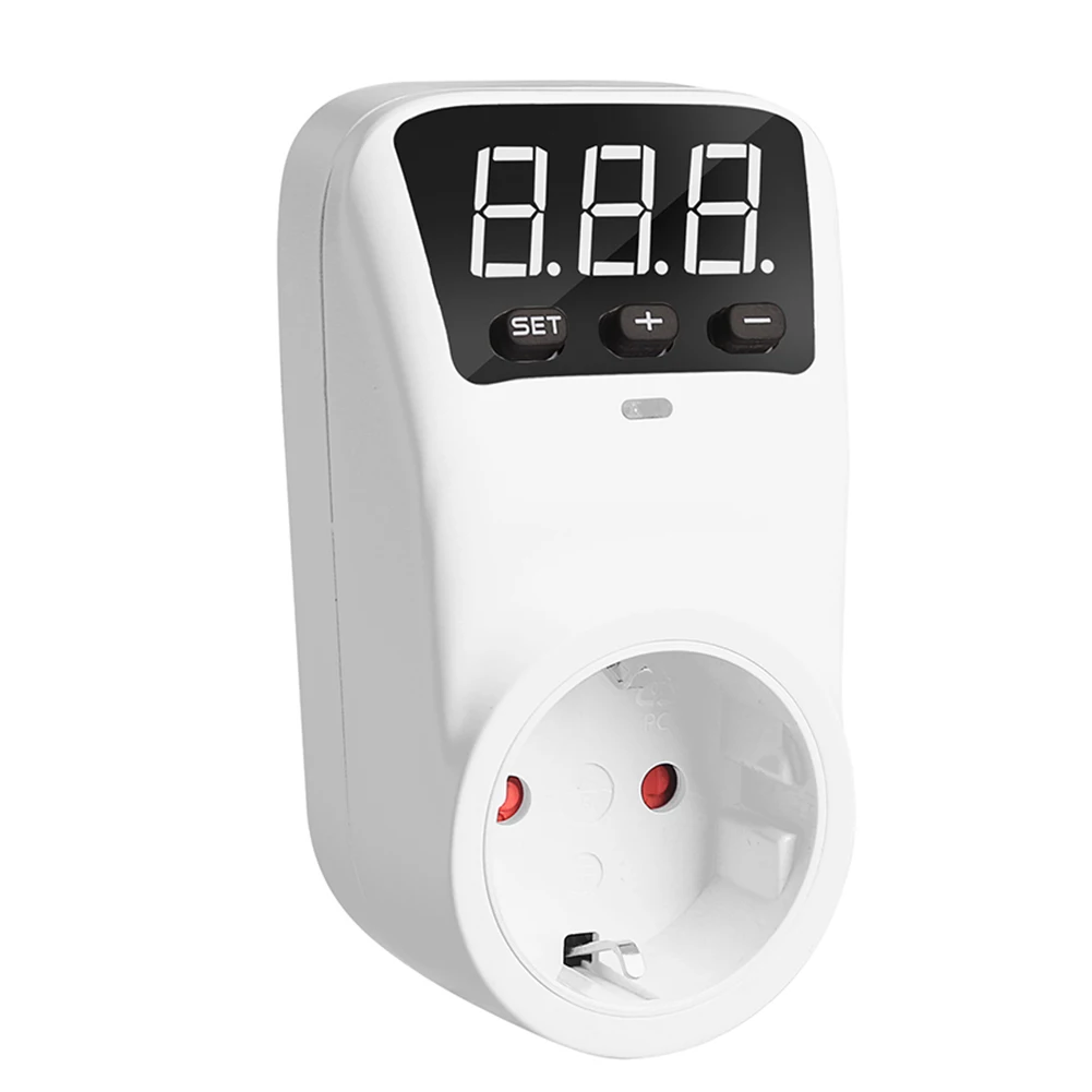230 فولت 16A LED عرض حماية المقبس قابل للتعديل الرقمية الجهد العالي والمنخفض حماية المقبس لمكيف الثلاجة