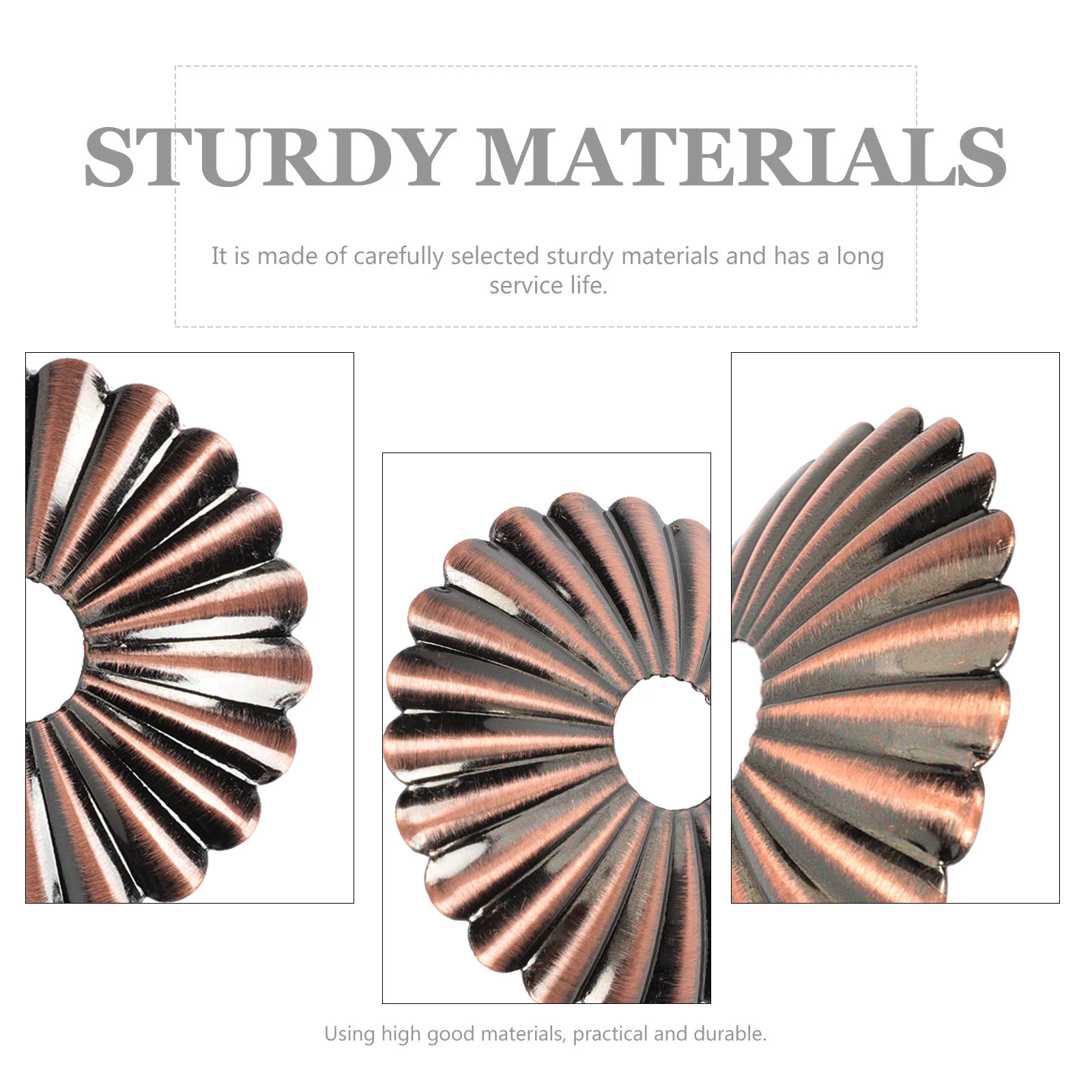 

10pcs Iron Lamp Cover Replacement For Table Lamp Led Retro Flower Shaped Decorative Shade, Home Bedroom Study Lighting Plate