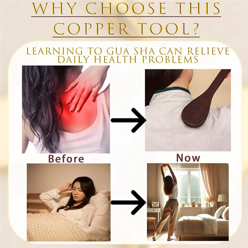 

Brass Massage Guasha Back Tapping Meridian Tapping Hammering Clapping Stick Chicken Wings Wooden Hammer Back Neck Plate