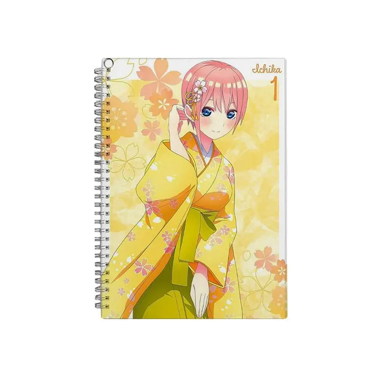 دفتر Quintuplets المثالي كتاب الواجبات المنزلية ناكانو ميكو رسم الطالب الطرفي ثنائي الأبعاد مرسومة باليد كتاب هدية #3