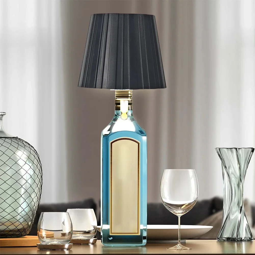 Wireless Wine Bottle Lamp Touch Control Table Lamp 3 Colors Dimming LED Bottle Light For Bar Cafe Wine Bottle Light Party Decor